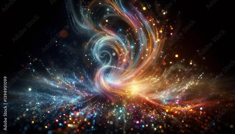 Wall mural particle fantasy effect particle fantasy effect