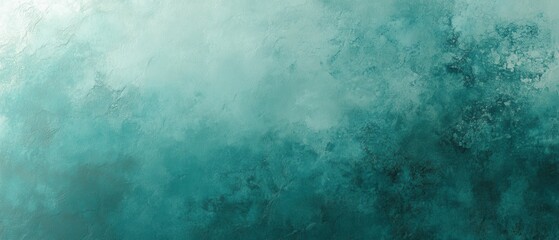 Obraz premium Elegant teal textured background with subtle gradient and artistic grunge effect ideal for design projects