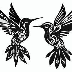 105.epsBeautiful vector illustration of birds featuring detailed feathers, vibrant colors, and natural poses. Perfect for nature-themed designs, wildlife branding, birdwatching materials, educational 
