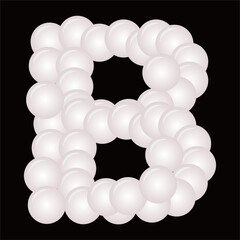 bubble or balloon shape forms the font.