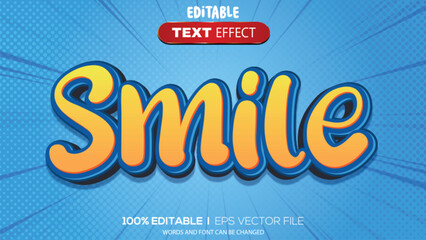 3d text effect smile theme
