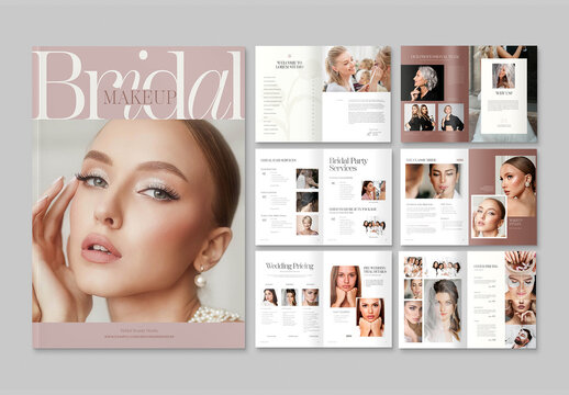 Bridal Makeup Artist Brochure Layout