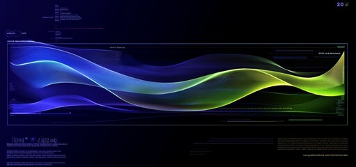 A graph with colorful lines indicating the growth and decline of various data from 2018, 2019, and 2020, presenting a visual representation of performance trends over time