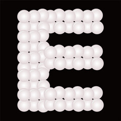 bubble or balloon shape forms the font.