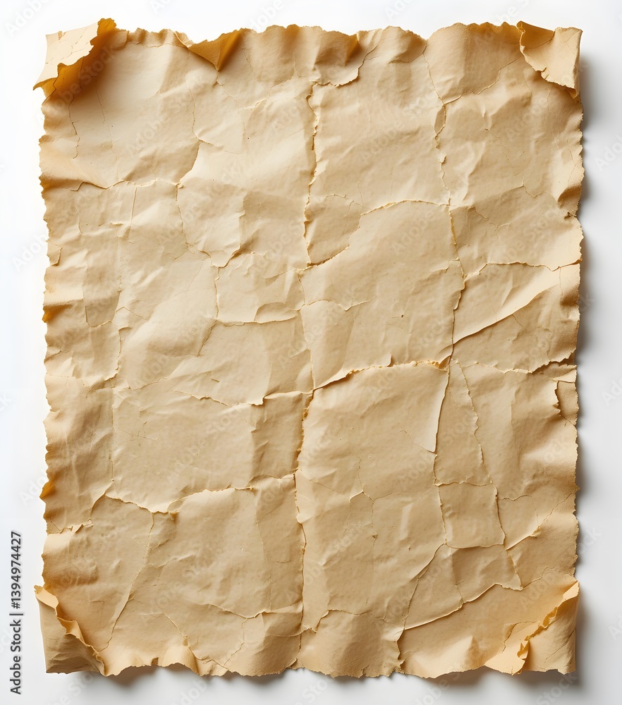 Poster Aged Paper Texture, Rustic Design. Vintage Parchment Background Offers A Warm, Textured Surface For Creative Projects. Perfect For Adding A Touch Of History And Character. Use It In Your Designs Now.