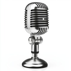 Glossy streaming microphone icon designed for content creators and audio enthusiasts