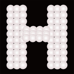 bubble or balloon shape forms the font.