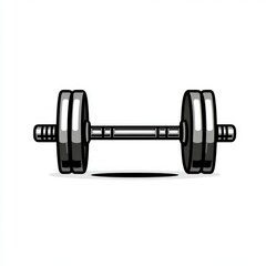 Weightlifting icon with a smooth line art style representing strength and fitness for athletes and gym enthusiasts