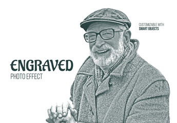 Engraved Photo Effect