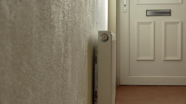 Small hall way of a house stock footage
