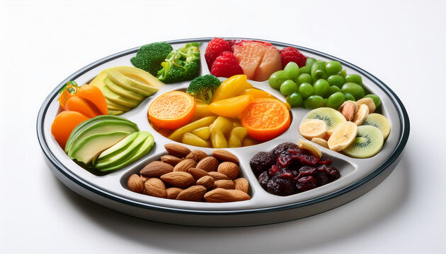 003-030-026-A digital plate displaying calorie counts for every bite isolate with white background 96182