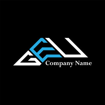 GEU logo design, GEU simple and modern logo. GEU luxurious alphabet design