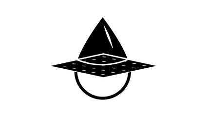Water filter symbol , black isolated silhouette