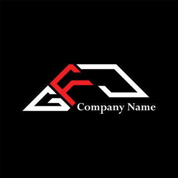 GFJ logo design, GFJ simple and modern logo. GFJ luxurious alphabet design