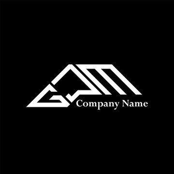 GJM logo design, GJM simple and modern logo. GJM luxurious alphabet design