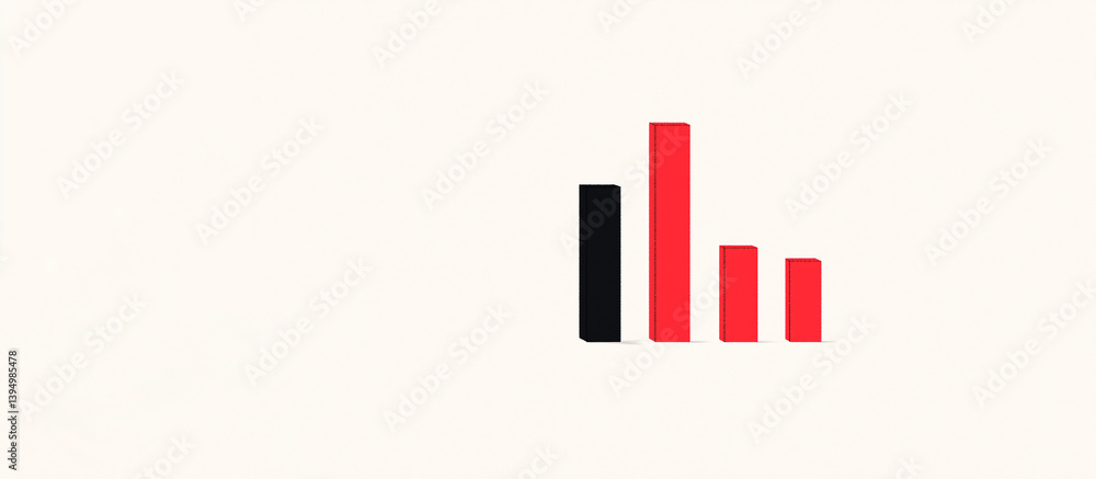 Poster financial graph icon: an elegant visual representation of financial data, featuring a series of mini