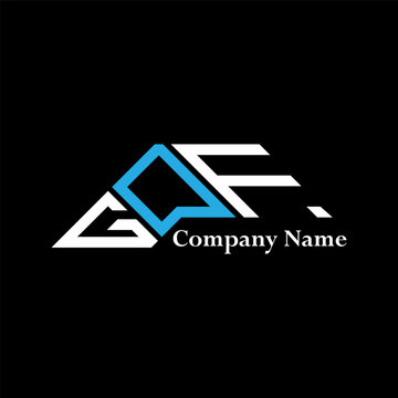 GOF logo design, GOF simple and modern logo. GOF luxurious alphabet design