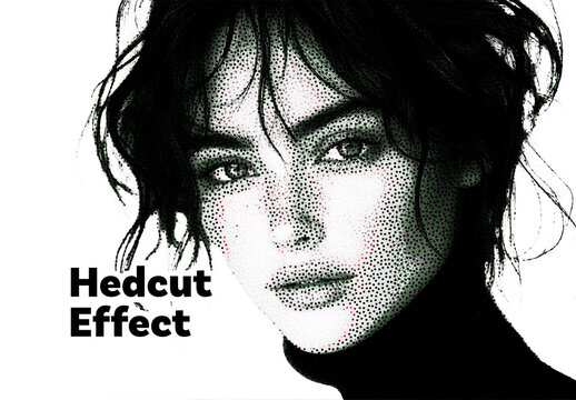 Hedcut Photo Effect