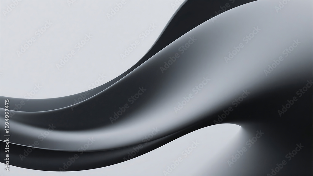 Poster metallic gray modern abstract background with minimalist design for technology, futuristic, and luxu
