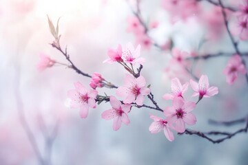 Fototapeta premium abstract background cherry blossoms