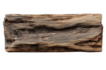 Verwittertes altes Holzbrett mit natürlicher Maserung PNG mit transparentem Hintergrund

