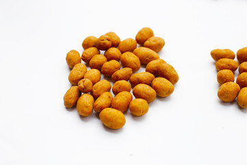 Coconut cream coated peanuts snack