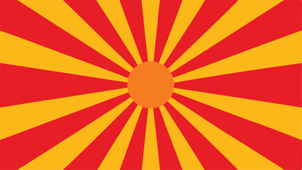Retro Sunburst Vector Background Design.