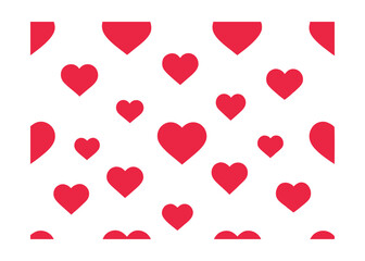 red hearts background