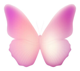PNG  Abstract blurred gradient illustration butterfly petal pink fragility.