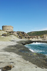 Tower de su Putu in Bosa Marina, Sardinia, Italy	
