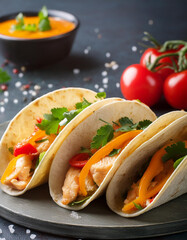 chicken and vegetable wrap