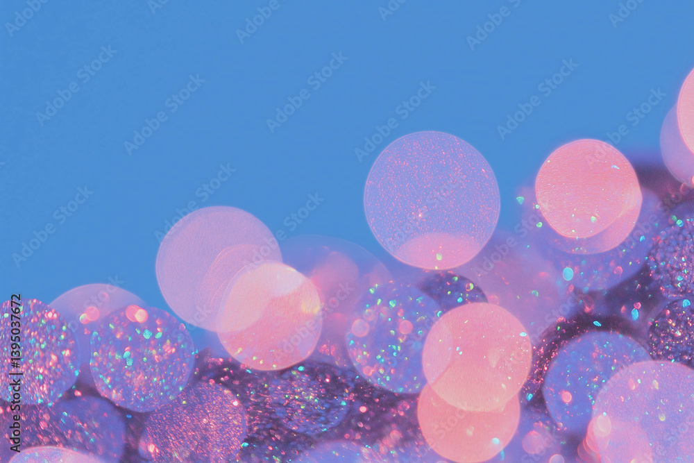 Poster shimmering orb spectacle: capture the essence of enchantment and serenity with this captivating abst