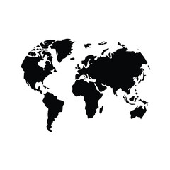 Naklejka premium world map