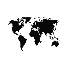 Naklejka premium world map vector