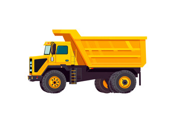 Truck vector illustration construction vehicle isolated on transparent background