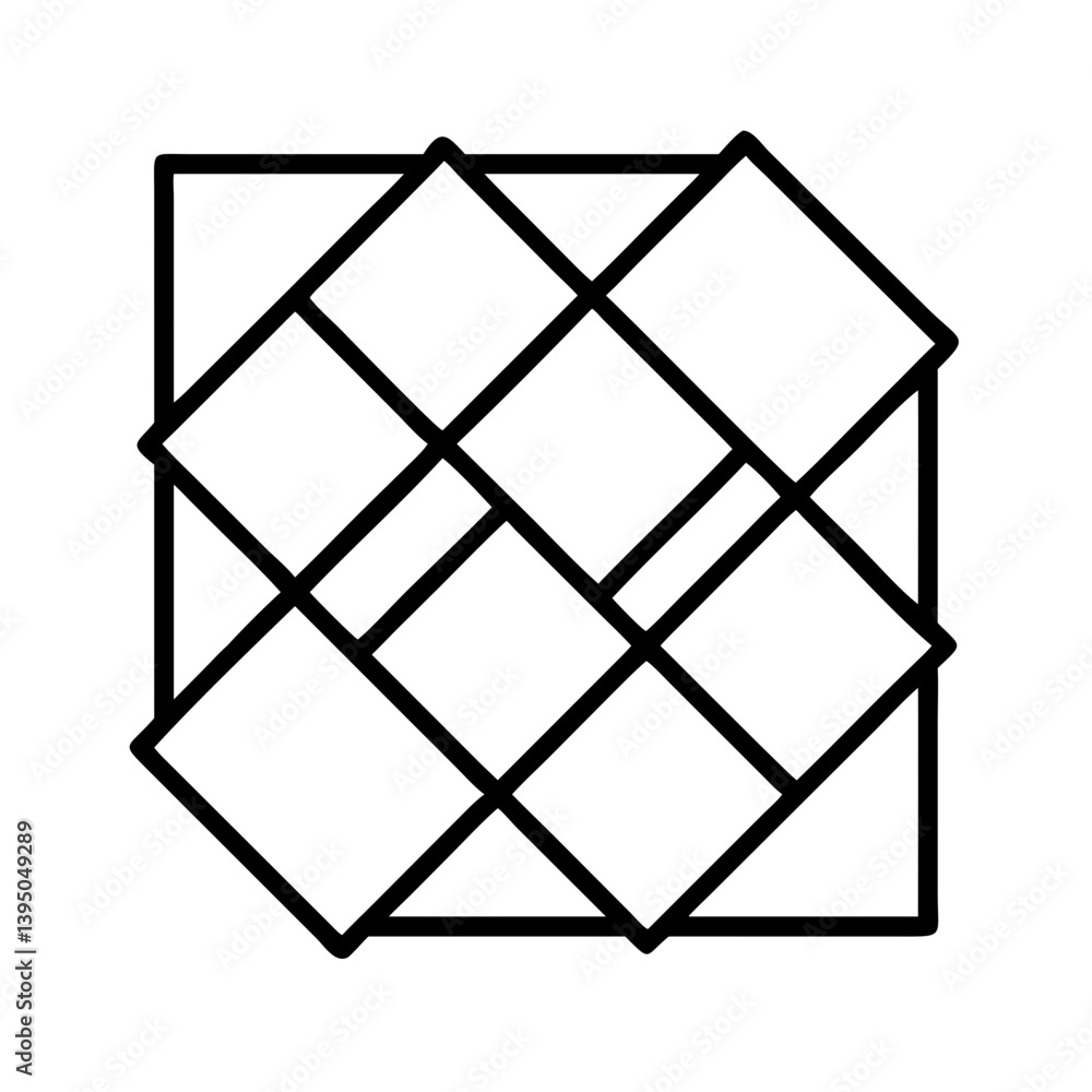 Poster abstract geometric square pattern design vector illustration for background art