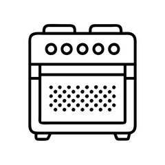 Isolated kitchen oven appliance vector illustration for cooking and baking needs