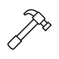 Find hammer tool icon vector image for construction carpentry and repair needs