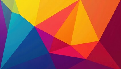 Fototapeta premium Geometric abstract shapes, vibrant color block design , texture, mid century modern