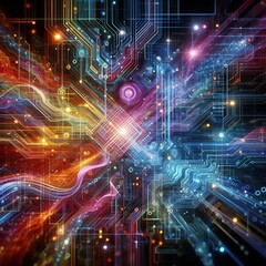 Fototapeta premium Advancing AI and IoT Integration: Revolutionizing Smart Technologies for Future Innovation 