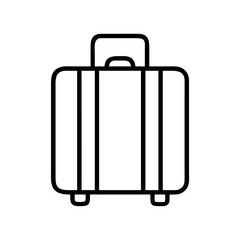 Illustration of luggage suitcase bag for travel journey vacation trip baggage icon