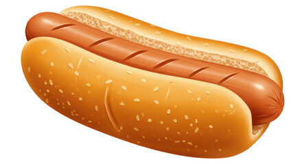 Isolated Hot Dog