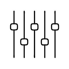 Audio mixer sound equalizer control panel adjusting levels music production studio