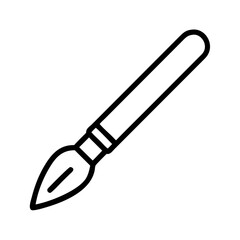 Paint brush vector icon drawing tool for painting artistic design and illustration