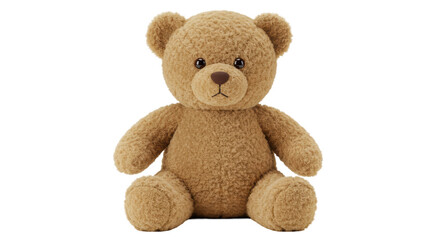 Isolated Teddy Bear with Soft Fur and Round Eyes