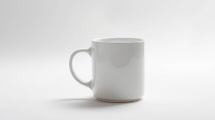 Obraz premium Steaming White Mug Illustration