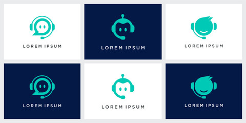 Set of CS logo design template