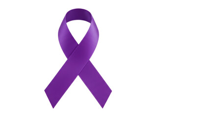 Isolated Purple Ribbon