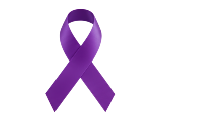 Isolated Purple Ribbon
