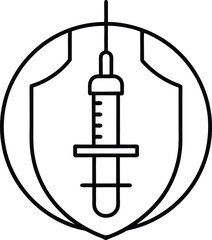 syringe vector illustration isolated